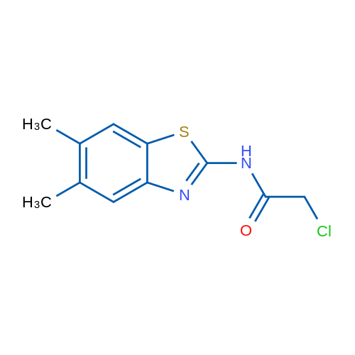 2-Chloro-N-(5,6-dimethylbenzo[d]thiazol-2-yl)acetamide 1g