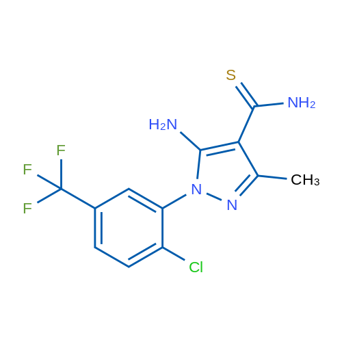 5-Amino-1-[2-chloro-5-(trifluoromethyl)phenyl]-3-methyl-1H-pyrazole-4-carbothioamide 1g
