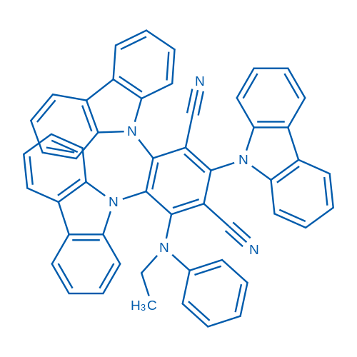 2,4,5-Tri(9H-carbazol-9-yl)-6-(ethyl(phenyl)amino)isophthalonitrile 1g