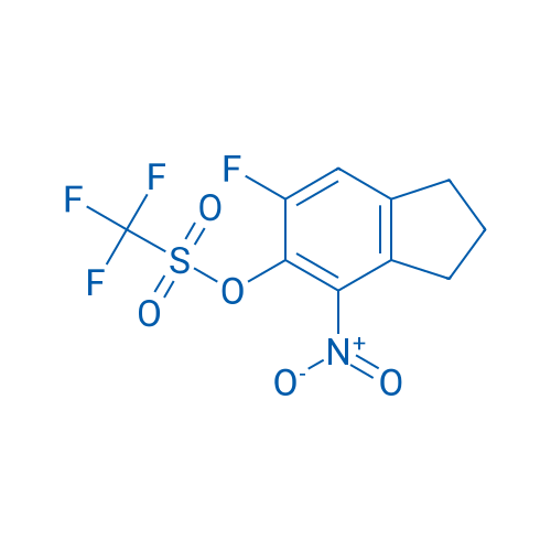 6-Fluoro-4-nitro-2,3-dihydro-1H-inden-5-yl trifluoromethanesulfonate 250mg