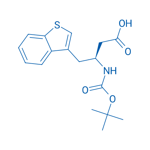 (S)-4-(Benzo[b]thiophen-3-yl)-3-((tert-butoxycarbonyl)amino)butanoic acid 100mg