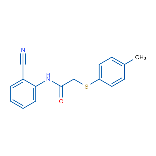 N-(2-Cyanophenyl)-2-[(4-methylphenyl)sulfanyl]acetamide 1g