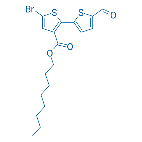 Octyl 5-bromo-5'-formyl-[2,2'-bithiophene]-3-carboxylate 100mg