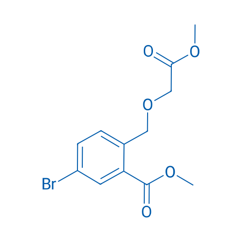 Methyl 5-bromo-2-((2-methoxy-2-oxoethoxy)methyl)benzoate 250mg