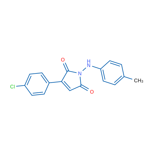 3-(4-Chlorophenyl)-1-[(4-methylphenyl)amino]-2,5-dihydro-1H-pyrrole-2,5-dione 1g