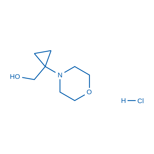 (1-Morpholinocyclopropyl)methanol hydrochloride 50mg