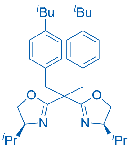 (S)-2-(1,3-Bis(4-(tert-butyl)phenyl)-2-((R)-4-isopropyl-4,5-dihydrooxazol-2-yl)propan-2-yl)-4-isopropyl-4,5-dihydrooxazole 100mg