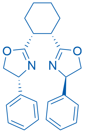(1R,2S)-1,2-Bis((R)-4-phenyl-4,5-dihydrooxazol-2-yl)cyclohexane 1g