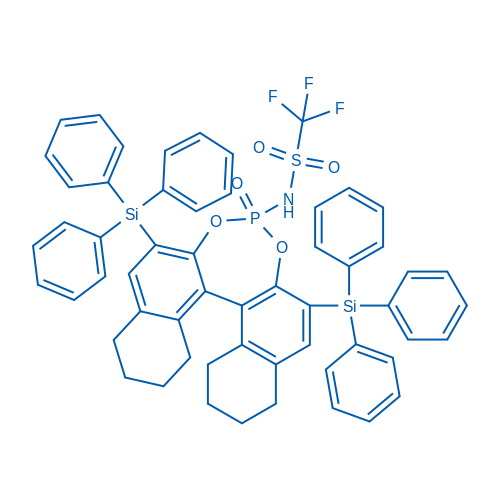 (11bS)-1,1,1-Trifluoro-N-(4-oxido-2,6-bis(triphenylsilyl)-8,9,10,11,12,13,14,15-octahydrodinaphtho[2,1-d:1',2'-f][1,3,2]dioxaphosphepin-4-yl)methanesulfonamide 1g