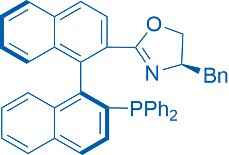 (R)-4-Benzyl-2-((S)-2'-(diphenylphosphanyl)-[1,1'-binaphthalen]-3-yl)-4,5-dihydrooxazole 1g