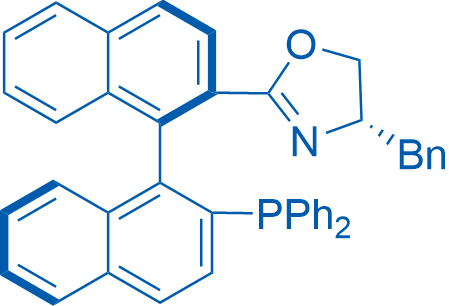 (S)-4-Benzyl-2-((R)-2'-(diphenylphosphanyl)-[1,1'-binaphthalen]-3-yl)-4,5-dihydrooxazole 1g
