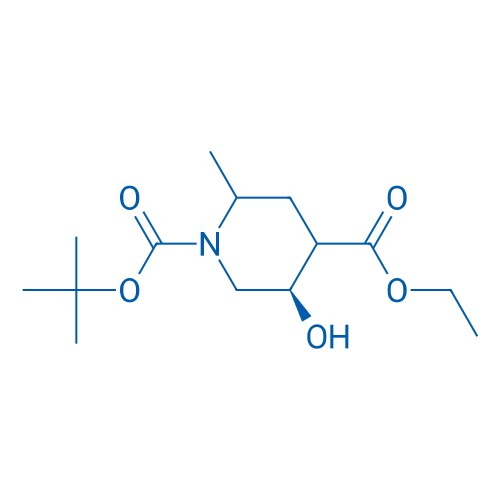 1-(tert-Butyl) 4-ethyl (5R)-5-hydroxy-2-methylpiperidine-1,4-dicarboxylate 250mg