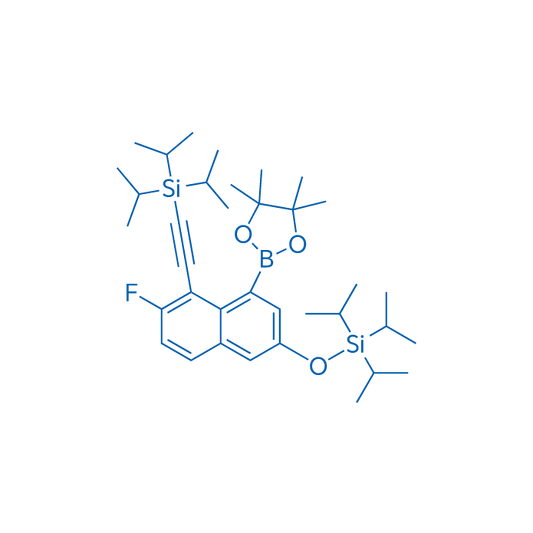 ((6-Fluoro-4-(4,4,5,5-tetramethyl-1,3,2-dioxaborolan-2-yl)-5-((triisopropylsilyl)ethynyl)naphthalen-2-yl)oxy)triisopropylsilane 10g