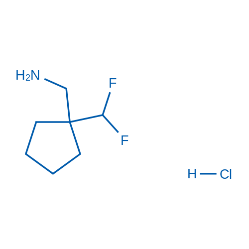 (1-(Difluoromethyl)cyclopentyl)methanamine hydrochloride 50mg