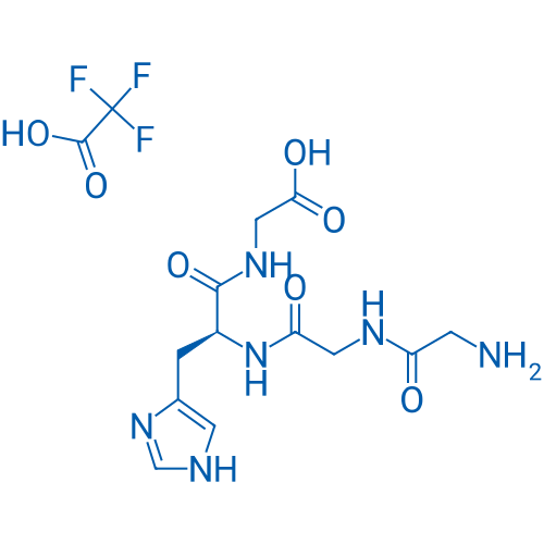 (S)-2-(2-(2-(2-Aminoacetamido)acetamido)-3-(1H-imidazol-4-yl)propanamido)acetic acid 2,2,2-trifluoroacetate 100mg