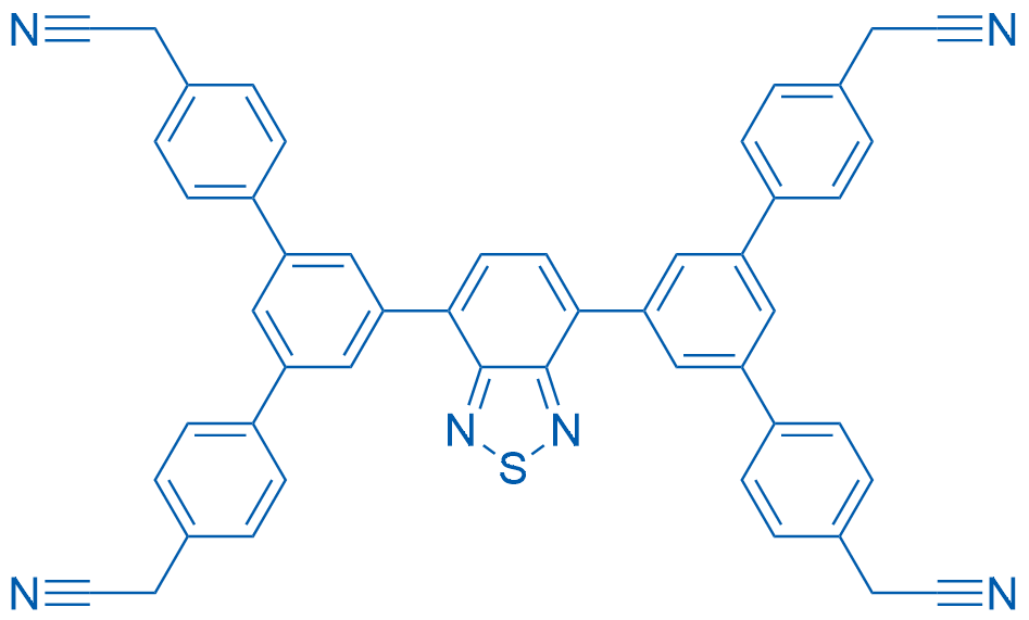 2,2',2'',2'''-(Benzo[c][1,2,5]thiadiazole-4,7-diylbis([1,1':3',1''-terphenyl]-5',4,4''-triyl))tetraacetonitrile 100mg