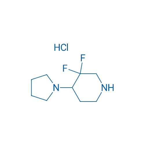 3,3-Difluoro-4-(pyrrolidin-1-yl)piperidine hydrochloride 1g