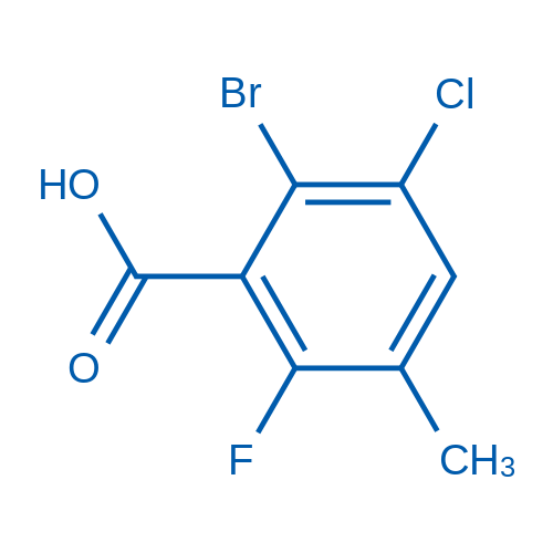 2-Bromo-3-chloro-6-fluoro-5-methylbenzoic acid 250mg
