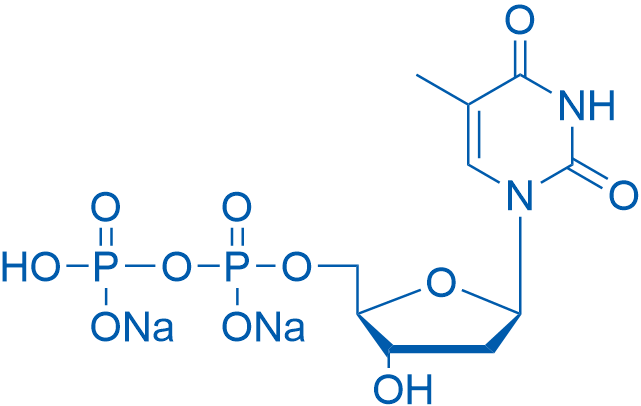 ((2R,3S,5R)-3-Hydroxy-5-(5-methyl-2,4-dioxo-3,4-dihydropyrimidin-1(2H)-yl)tetrahydrofuran-2-yl)methyl trihydrogen diphosphate disodium salt 250mg