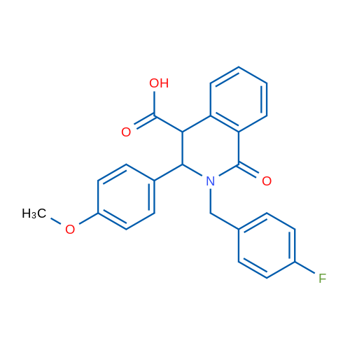 2-[(4-Fluorophenyl)methyl]-3-(4-methoxyphenyl)-1-oxo-1,2,3,4-tetrahydroisoquinoline-4-carboxylic acid 1g