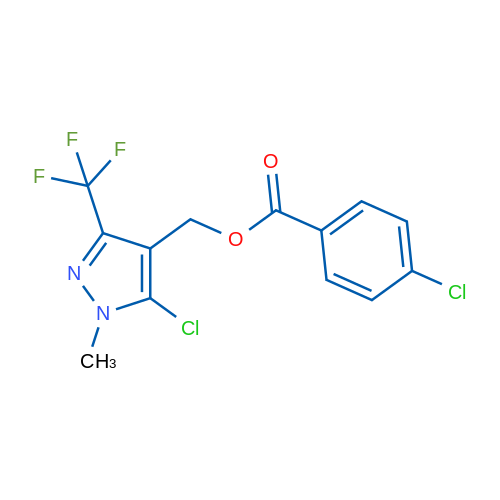 [5-Chloro-1-methyl-3-(trifluoromethyl)-1H-pyrazol-4-yl]methyl 4-chlorobenzoate 1g
