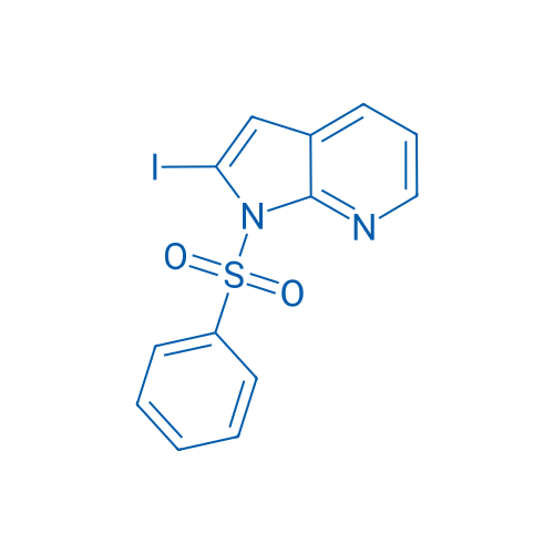 2-Iodo-1-(phenylsulfonyl)-1H-pyrrolo[2,3-b]pyridine 5g