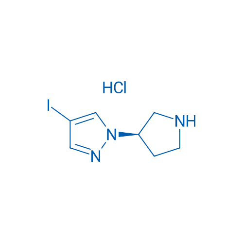 (R)-4-Iodo-1-(pyrrolidin-3-yl)-1H-pyrazole hydrochloride 250mg