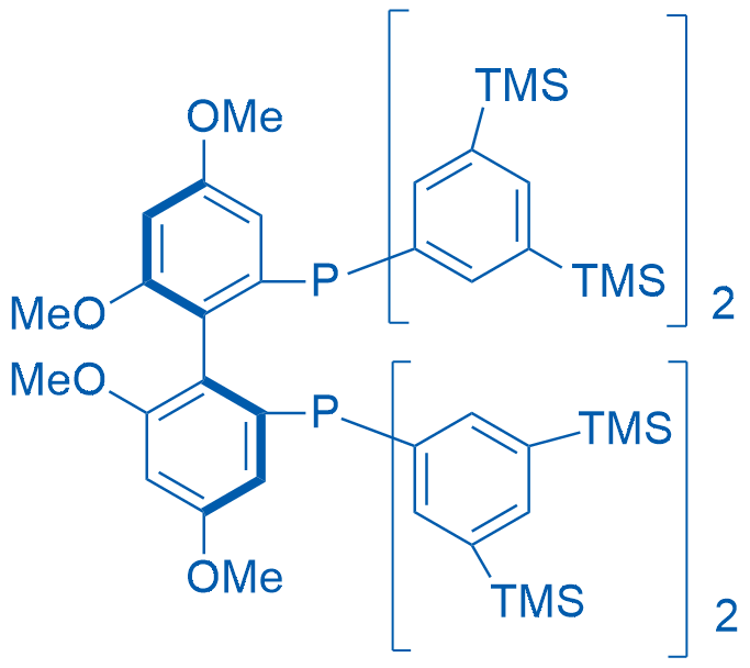 (S)-(4,4',6,6'-Tetramethoxy-[1,1'-biphenyl]-2,2'-diyl)bis(bis(3,5-bis(trimethylsilyl)phenyl)phosphane) 250mg