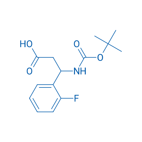 3-((tert-Butoxycarbonyl)amino)-3-(2-fluorophenyl)propanoic acid 1g