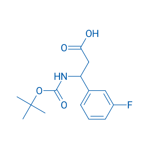 3-((tert-Butoxycarbonyl)amino)-3-(3-fluorophenyl)propanoic acid 250mg
