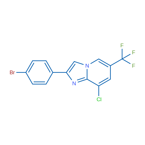 2-(4-Bromophenyl)-8-chloro-6-(trifluoromethyl)imidazo[1,2-a]pyridine 1g