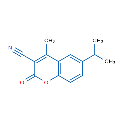 6-Isopropyl-4-methyl-2-oxo-2H-chromene-3-carbonitrile 1g