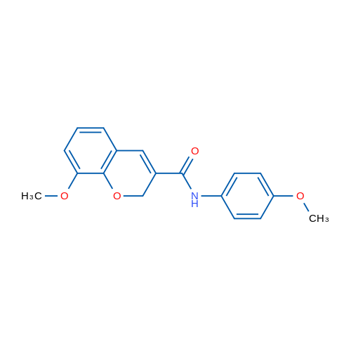 8-Methoxy-N-(4-methoxyphenyl)-2H-chromene-3-carboxamide 1g