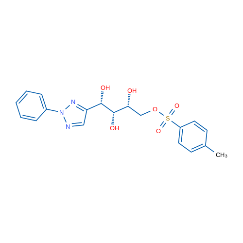 (1S,2R,3R)-4-[(4-Methylbenzenesulfonyl)oxy]-1-(2-phenyl-2H-1,2,3-triazol-4-yl)butane-1,2,3-triol 1g