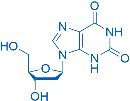 9-((2R,4S,5R)-4-Hydroxy-5-(hydroxymethyl)tetrahydrofuran-2-yl)-9H-purine-2,6-diol 1g