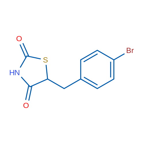 5-(4-Bromobenzyl)thiazolidine-2,4-dione 5g
