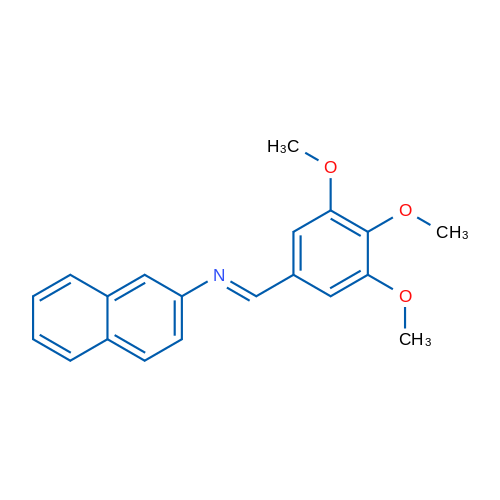 N-(3,4,5-Trimethoxybenzylidene)naphthalen-2-amine 1g
