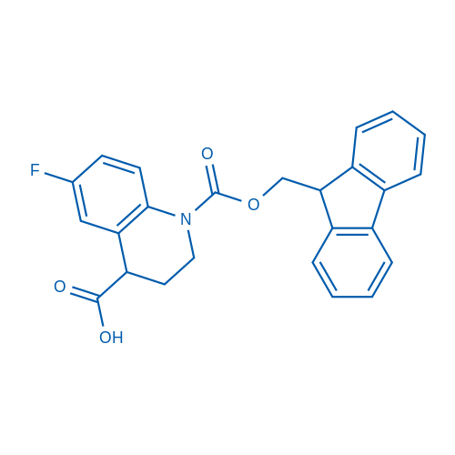 1-(((9H-Fluoren-9-yl)methoxy)carbonyl)-6-fluoro-1,2,3,4-tetrahydroquinoline-4-carboxylic acid 50mg