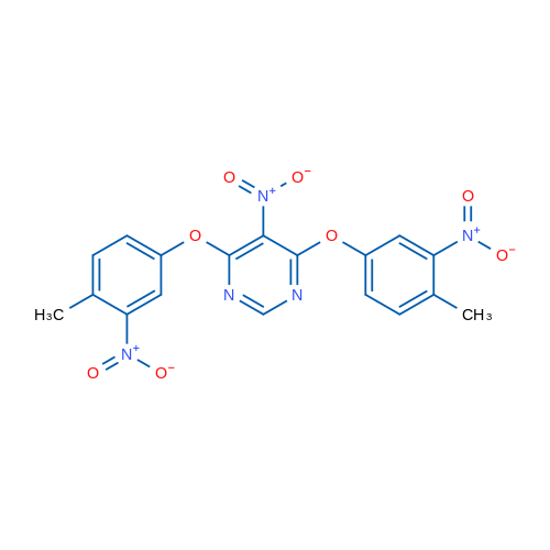 4,6-Bis(4-methyl-3-nitrophenoxy)-5-nitropyrimidine 1g