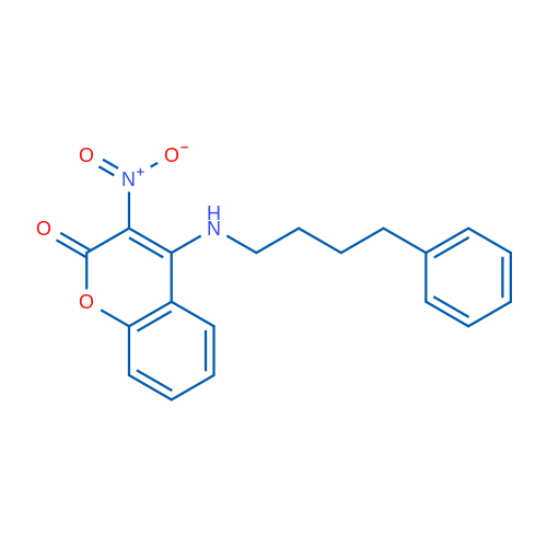 3-Nitro-4-[(4-phenylbutyl)amino]-2H-chromen-2-one 1g