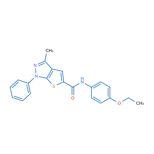 N-(4-Ethoxyphenyl)-3-methyl-1-phenyl-1H-thieno[2,3-c]pyrazole-5-carboxamide 1g