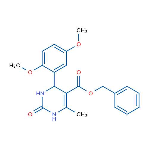 Benzyl 4-(2,5-dimethoxyphenyl)-6-methyl-2-oxo-1,2,3,4-tetrahydropyrimidine-5-carboxylate 1g