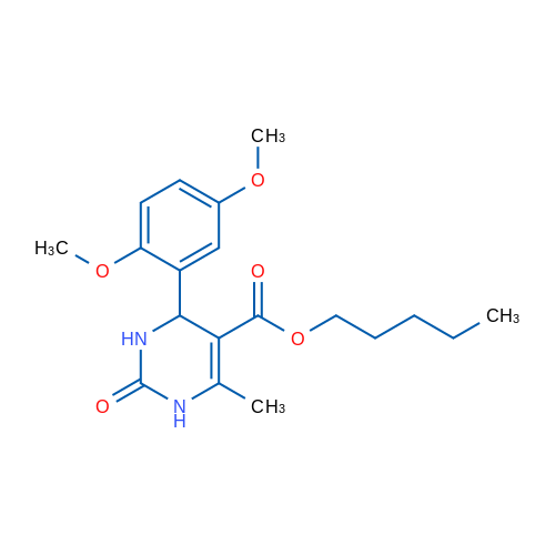 Pentyl 4-(2,5-dimethoxyphenyl)-6-methyl-2-oxo-1,2,3,4-tetrahydropyrimidine-5-carboxylate 1g