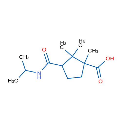 3-(Isopropylcarbamoyl)-1,2,2-trimethylcyclopentanecarboxylic acid 1g