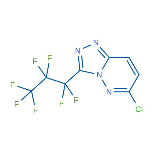 6-Chloro-3-(1,1,2,2,3,3,3-heptafluoropropyl)-[1,2,4]triazolo[4,3-b]pyridazine 1g