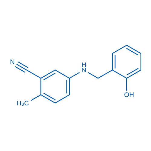 5-{[(2-hydroxyphenyl)methyl]amino}-2-methylbenzonitrile 10mg