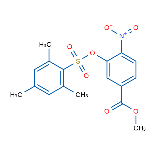 Methyl 4-nitro-3-[(2,4,6-trimethylbenzenesulfonyl)oxy]benzoate 1g