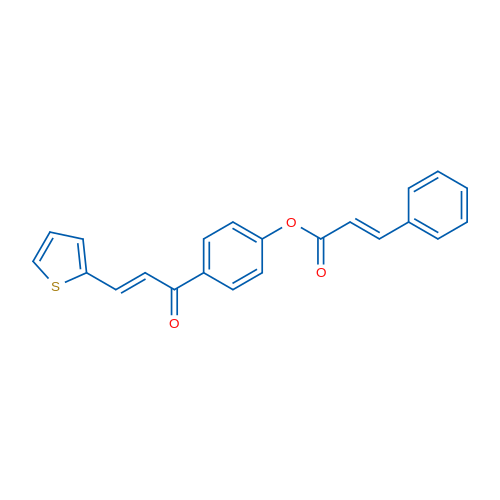 4-[(2E)-3-(Thiophen-2-yl)prop-2-enoyl]phenyl (2E)-3-phenylprop-2-enoate 1g
