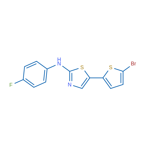 5-(5-Bromothiophen-2-yl)-N-(4-fluorophenyl)-1,3-thiazol-2-amine 1g
