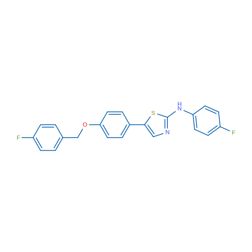 N-(4-Fluorophenyl)-5-{4-[(4-fluorophenyl)methoxy]phenyl}-1,3-thiazol-2-amine 1g